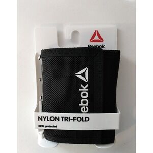 REEBOK NYLON TRI FOLD WALLET BRAND NEW FITS NINE CREDIT CARDS RFID PROTECTION